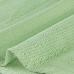 Allegra K Women's Cotton Frilled Blouses Solid Round Neck Short Sleeve Shirt Top