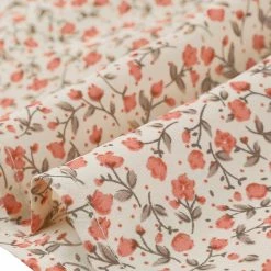 Allegra K Floral Print Square Neck Long Sleeves Tie Waist Blouse Women