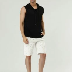 Allegra K Men's Summer Swim Elastic Waistband Drawstring Pockets Patterned Beach Board Shorts