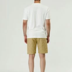 Allegra K Men's Summer Swim Elastic Waistband Drawstring Pockets Patterned Beach Board Shorts