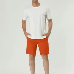 Allegra K Men's Summer Swim Elastic Waistband Drawstring Pockets Patterned Beach Board Shorts