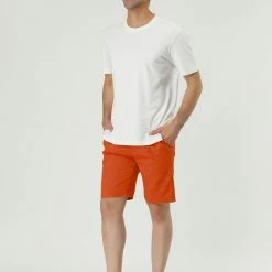 Allegra K Men's Summer Swim Elastic Waistband Drawstring Pockets Patterned Beach Board Shorts