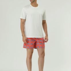 Allegra K Men's Summer Swim Elastic Waist Drawstring Pattern Beach Board Shorts With Mesh Lining 19 Allegra K Men's Summer Swim Elastic Waist Drawstring Pattern Beach Board Shorts With Mesh Lining