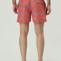 Allegra K Men's Summer Swim Elastic Waist Drawstring Pattern Beach Board Shorts With Mesh Lining 20 Allegra K Men's Summer Swim Elastic Waist Drawstring Pattern Beach Board Shorts With Mesh Lining