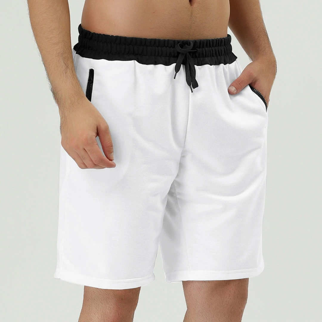 Allegra K Men's Training Drawstring Waist Color Block Zipper Pockets Jogging Board Shorts 29 Allegra K Men's Training Drawstring Waist Color Block Zipper Pockets Jogging Board Shorts