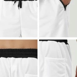 Allegra K Men's Training Drawstring Waist Color Block Zipper Pockets Jogging Board Shorts 63 Allegra K Men's Training Drawstring Waist Color Block Zipper Pockets Jogging Board Shorts