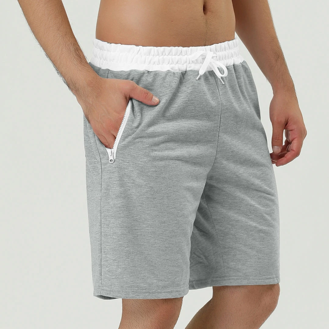 Allegra K Men's Training Drawstring Waist Color Block Zipper Pockets Jogging Board Shorts 23 Allegra K Men's Training Drawstring Waist Color Block Zipper Pockets Jogging Board Shorts