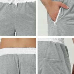Allegra K Men's Training Drawstring Waist Color Block Zipper Pockets Jogging Board Shorts 57 Allegra K Men's Training Drawstring Waist Color Block Zipper Pockets Jogging Board Shorts