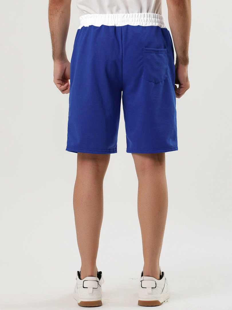 Allegra K Men's Training Drawstring Waist Color Block Zipper Pockets Jogging Board Shorts 20 Allegra K Men's Training Drawstring Waist Color Block Zipper Pockets Jogging Board Shorts