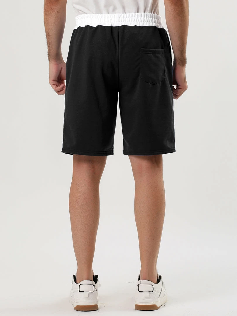 Allegra K Men's Training Drawstring Waist Color Block Zipper Pockets Jogging Board Shorts 14 Allegra K Men's Training Drawstring Waist Color Block Zipper Pockets Jogging Board Shorts