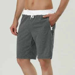 Allegra K Men's Training Drawstring Waist Color Block Zipper Pockets Jogging Board Shorts 35 Allegra K Men's Training Drawstring Waist Color Block Zipper Pockets Jogging Board Shorts