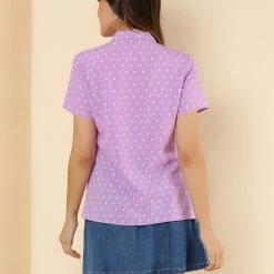 Allegra K Tie Bow Neck Cherry Printed Blouse Clothing 85 Allegra K Tie Bow Neck Cherry Printed Blouse Clothing