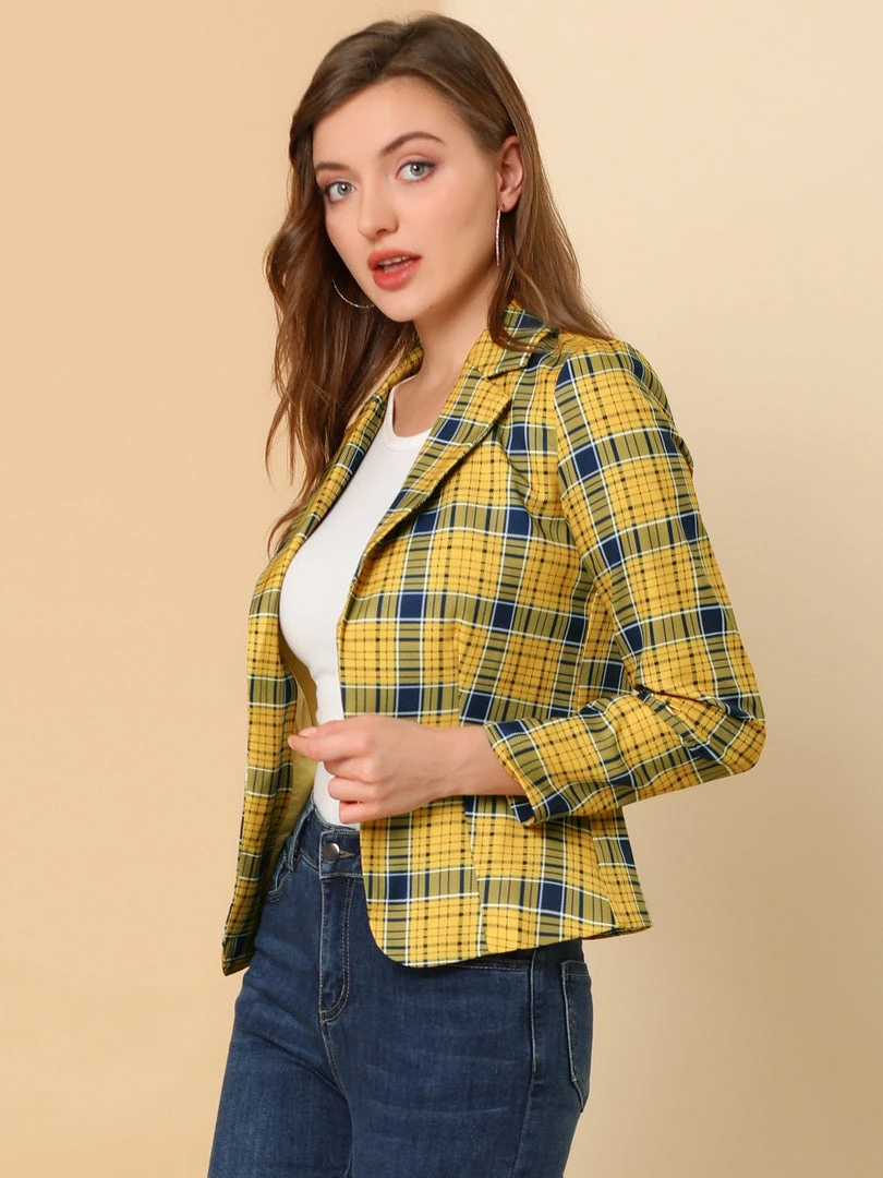 Women Allegra K Notched Lapel Open Front Blazer In Floral Print 18 Women Allegra K Notched Lapel Open Front Blazer In Floral Print