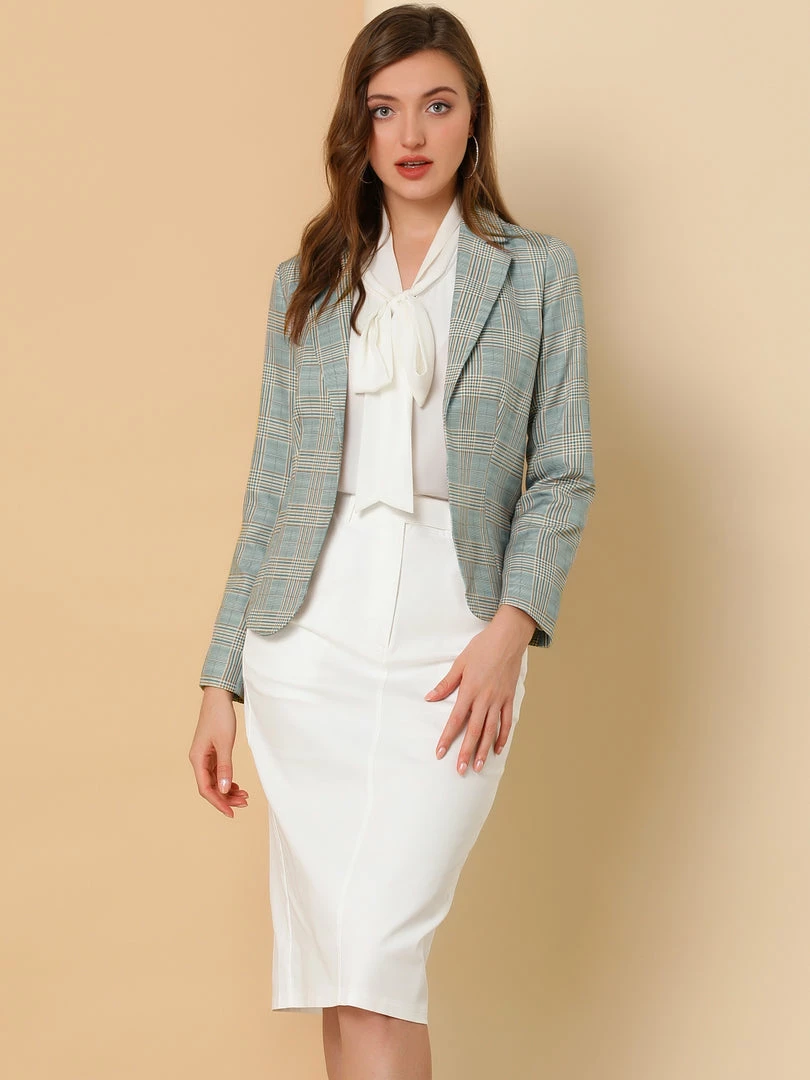 Women Allegra K Notched Lapel Open Front Blazer In Floral Print 5 Women Allegra K Notched Lapel Open Front Blazer In Floral Print