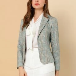 Women Allegra K Notched Lapel Open Front Blazer In Floral Print 60 Women Allegra K Notched Lapel Open Front Blazer In Floral Print