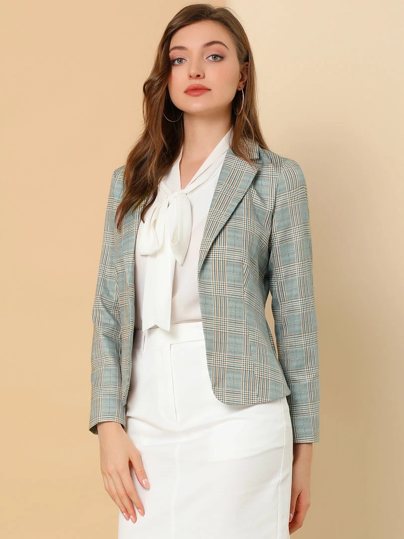 Women Allegra K Notched Lapel Open Front Blazer In Floral Print 7 Women Allegra K Notched Lapel Open Front Blazer In Floral Print