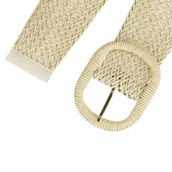 Allegra K Women Wide Waist Belts Braided Woven Belts For Dress Chunky Buckle Accessories