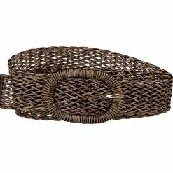 Allegra K Womens Skinny Waist Belts Braided Woven Belts For Dress Metal Buckle
