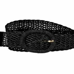 Allegra K Womens Skinny Waist Belts Braided Woven Belts For Dress Metal Buckle