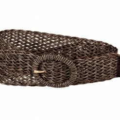 Allegra K Accessories Womens Skinny Waist Belts Braided Belts For Dress Round Metal Buckle Adjustable