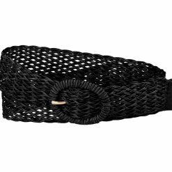 Allegra K Accessories Womens Skinny Waist Belts Braided Belts For Dress Round Metal Buckle Adjustable