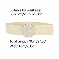 Allegra K Womens Elastic Wide Waist Belts Braided Belts For Dress Hook Buckle 12 Allegra K Womens Elastic Wide Waist Belts Braided Belts For Dress Hook Buckle