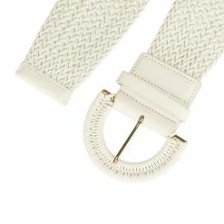 Allegra K Accessories Womens Wide Woven Waist Belts Braided Belts For Dress Chunky Buckle