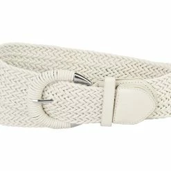 Allegra K Woven Waist Belts Wide Braided Belts For Women Dress Metal Buckle Accessories