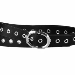 Allegra K Women Grommet PU Leather Belt Skinny Plus Size Waist Belts For Jeans Dress Accessories