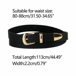 Allegra K Womens Skinny Waist Belt For Jeans Dresses Metal Pin Buckle Belts Adjustable 10 Allegra K Womens Skinny Waist Belt For Jeans Dresses Metal Pin Buckle Belts Adjustable