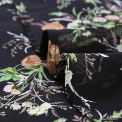 Allegra K Women's Floral Ruffled Tie V Neck Layered Vintage Chiffon Mini Dress