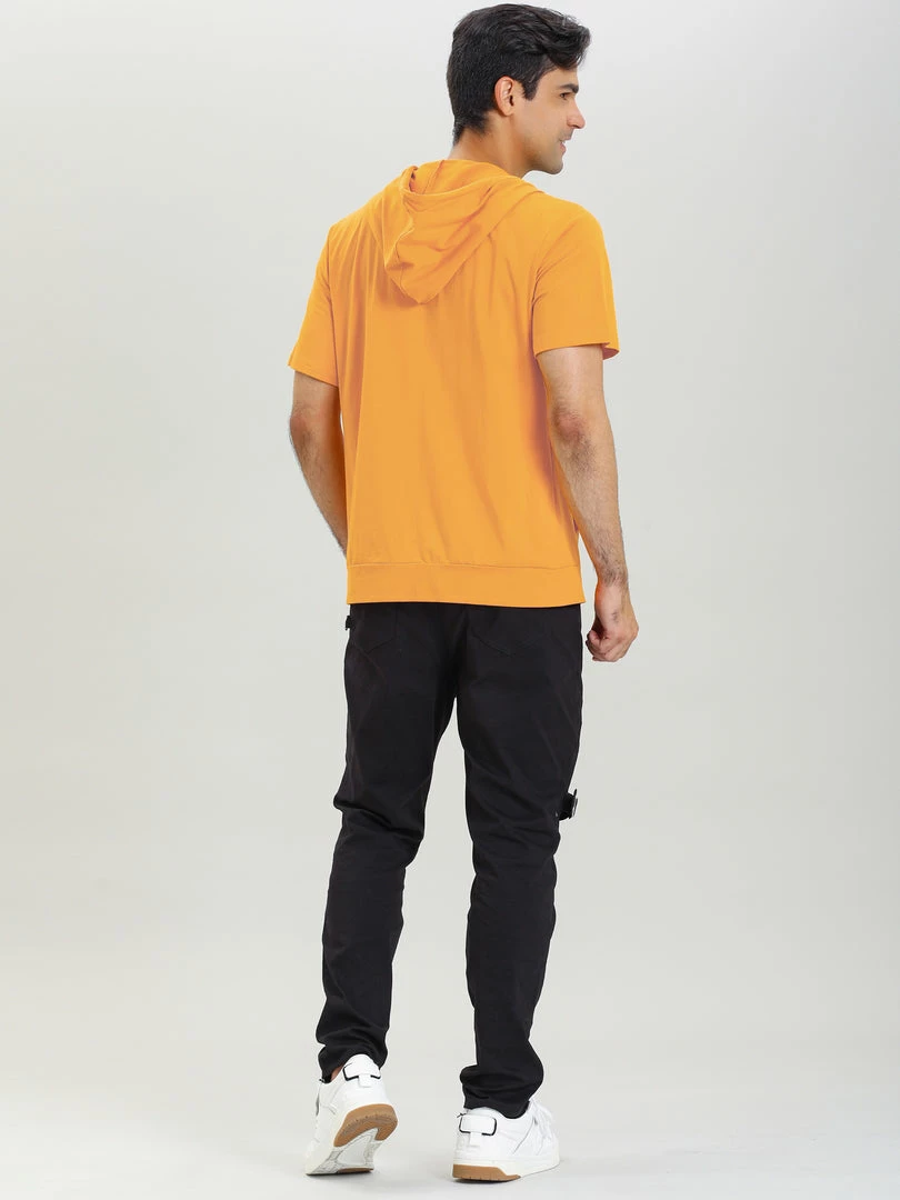 Allegra K Men's Hoodies Solid Color Zip Up Short Sleeve Jackets With Hood 7 Allegra K Men's Hoodies Solid Color Zip Up Short Sleeve Jackets With Hood