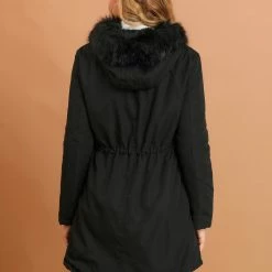 Allegra K Women's Winter Hooded Coat Down Faux Fur Warm Parka Jacket 26 Allegra K Women's Winter Hooded Coat Down Faux Fur Warm Parka Jacket