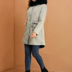 Allegra K Women's Winter Hooded Coat Down Faux Fur Warm Parka Jacket 19 Allegra K Women's Winter Hooded Coat Down Faux Fur Warm Parka Jacket