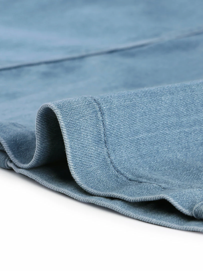 Allegra K Women's Puff Short Sleeve Button Front Mini Jean Denim Dress 20 Allegra K Women's Puff Short Sleeve Button Front Mini Jean Denim Dress