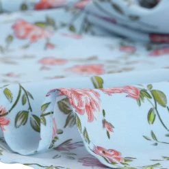 Allegra K Women's Bow Tie Neck Contrast Trim 3/4 Sleeve Floral Blouse Tops