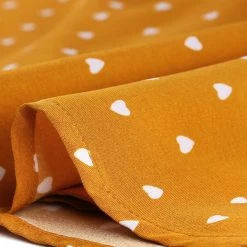 Allegra K Women's Peter Pan Collar Dresses Star Puff Sleeve Chiffon Shirt Dress