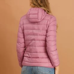 Allegra K Women's Hooded Packable Thickened Short Down Jacket Coat