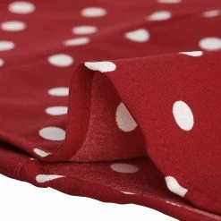 Allegra K Women's Polka Dots Button Down 1950s Vintage Puff Long Sleeve Blouse Shirt