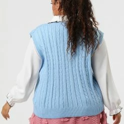 Allegra K Women's Plus Size Sweater Vest V Neck Solid Color Argyle Plaid Preppy Style Sleeveless Knit Vests 74 Allegra K Women's Plus Size Sweater Vest V Neck Solid Color Argyle Plaid Preppy Style Sleeveless Knit Vests