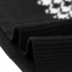 Allegra K Women's Round Neck Vest Sleeveless Houndstooth Plaid Knitted Sweater