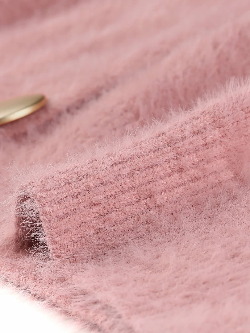 Allegra K Women's Fluffy Cardigan Open Front V-Neck Long Sleeve Button Down Knit Sweater 15 Allegra K Women's Fluffy Cardigan Open Front V-Neck Long Sleeve Button Down Knit Sweater