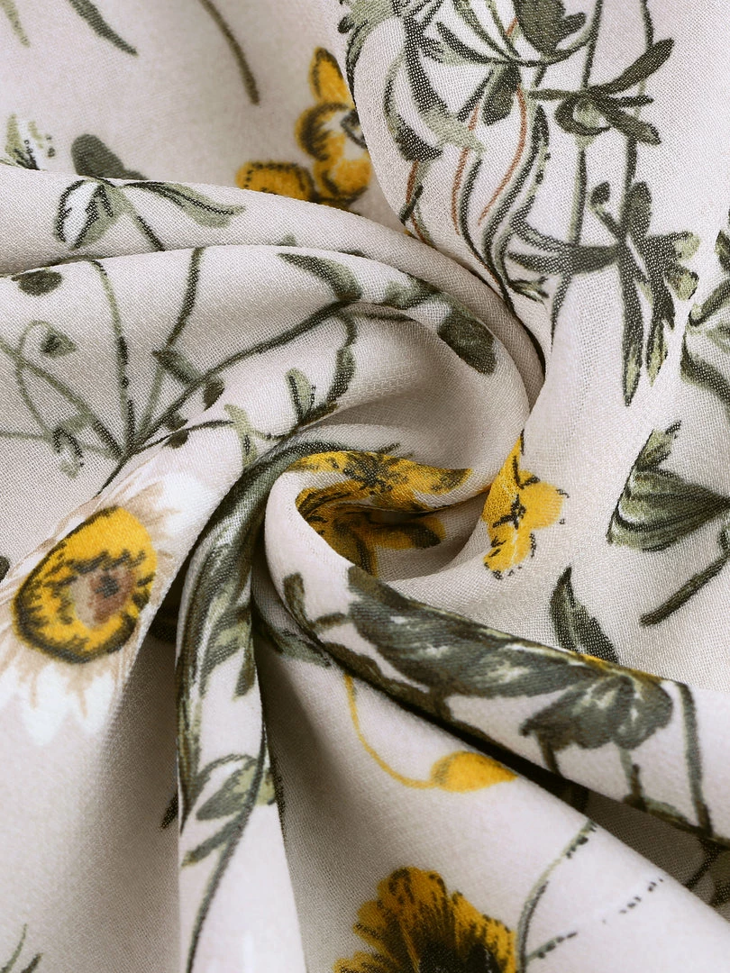 Allegra K Women's Casual Ruffle 3/4 Sleeve Floral Print Chiffon Blouse 49 Allegra K Women's Casual Ruffle 3/4 Sleeve Floral Print Chiffon Blouse