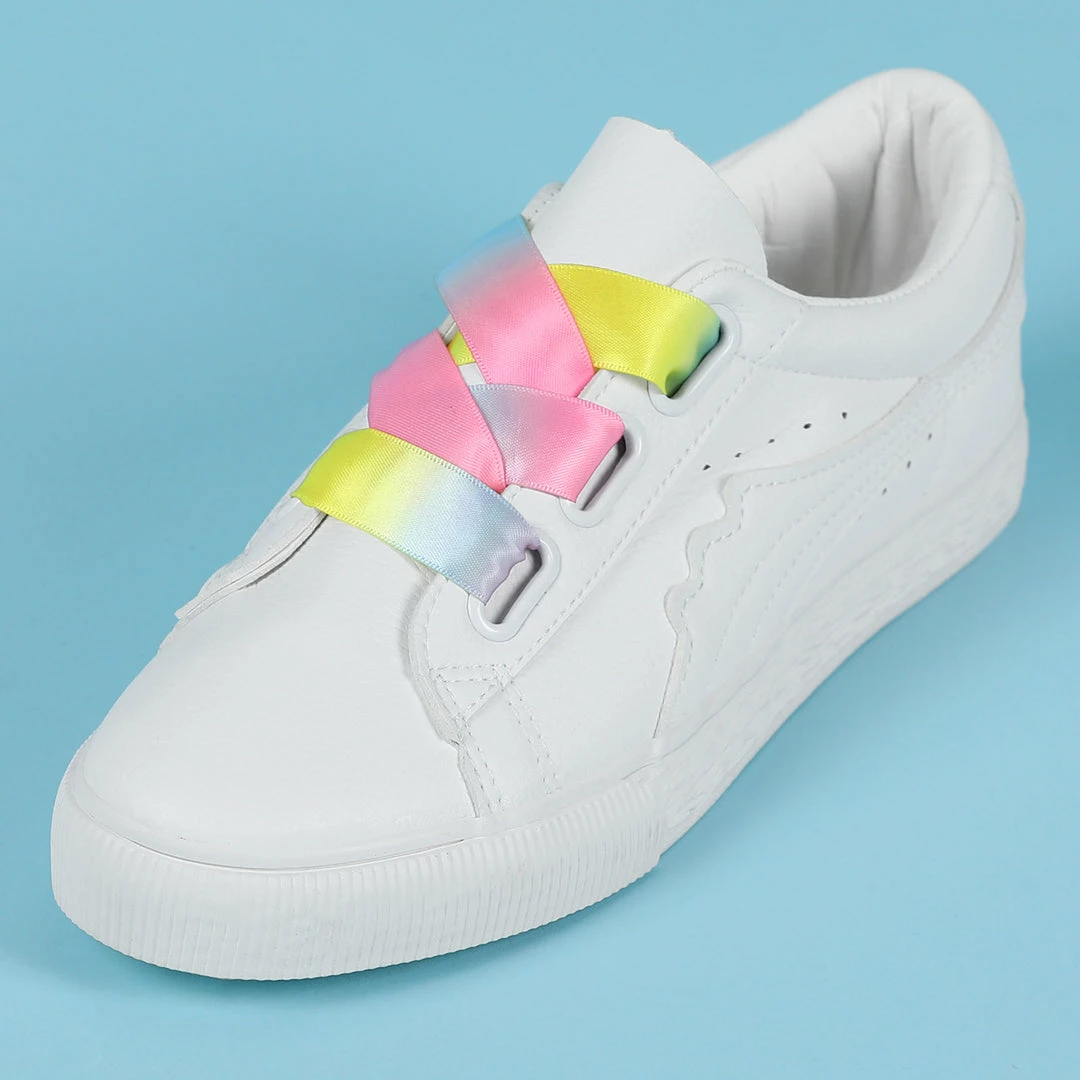 Allegra K Womens Flat Ribbon Shoelaces Colorful Sneakers Canvas Shoestrings Accessories 5 Allegra K Womens Flat Ribbon Shoelaces Colorful Sneakers Canvas Shoestrings Accessories