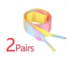 Allegra K Womens Flat Ribbon Shoelaces Colorful Sneakers Canvas Shoestrings Accessories 18 Allegra K Womens Flat Ribbon Shoelaces Colorful Sneakers Canvas Shoestrings Accessories