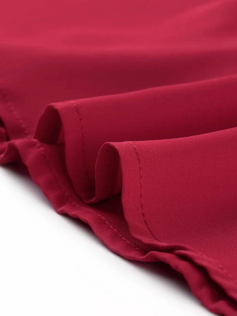 Allegra K Women's Ruffle Neck Tie Neck Ruffle Cuff Button Front Solid Work Shirt 15 Allegra K Women's Ruffle Neck Tie Neck Ruffle Cuff Button Front Solid Work Shirt