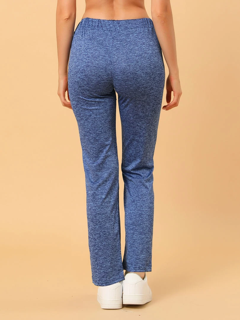 Allegra K Women's Yoga Lounge Pants Drawstring Elastic Waist Wide Leg Sweatpants With Pockets 14 Allegra K Women's Yoga Lounge Pants Drawstring Elastic Waist Wide Leg Sweatpants With Pockets