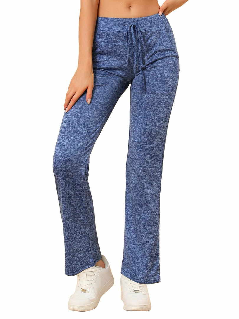 Allegra K Women's Yoga Lounge Pants Drawstring Elastic Waist Wide Leg Sweatpants With Pockets 10 Allegra K Women's Yoga Lounge Pants Drawstring Elastic Waist Wide Leg Sweatpants With Pockets