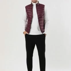 Allegra K Men's Winter Lightweight Packable Zip Up Sleeveless Padded Puffer Vest