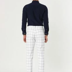 Allegra K Men's Dress Plaid Slim Fit Flat Front Business Pants With Pockets 62 Allegra K Men's Dress Plaid Slim Fit Flat Front Business Pants With Pockets